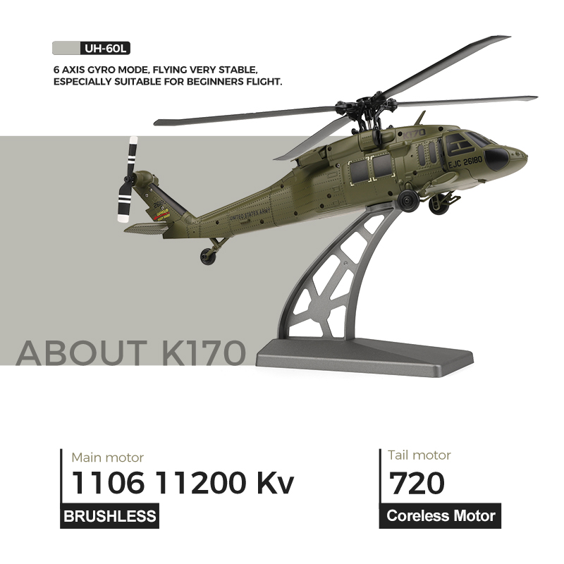 UH-60L Brushless RC Helicopter - đánh giá và giá Rc Helicopter Case