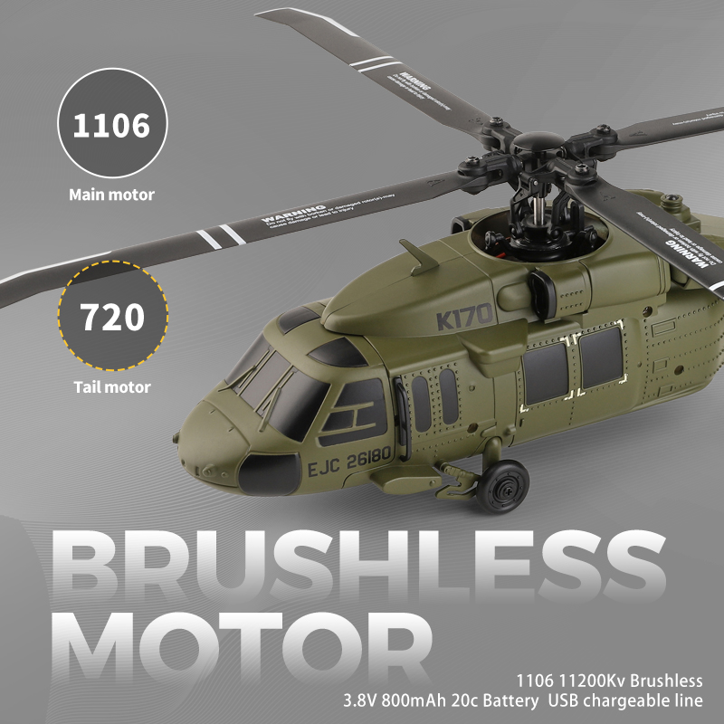 UH-60L Brushless RC Helicopter - đánh giá và giá Rc Helicopter Case